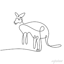 Funny Standing Kangaroo Animal