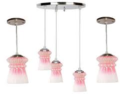 Pink Va2 5 Light Ceiling Lamp