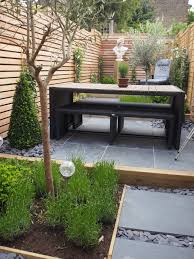 Small Sloping Garden Paving Design