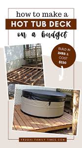 How To Build A Deck For A Hot Tub For