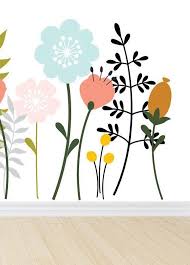 Large Flower Wall Decals With Stems