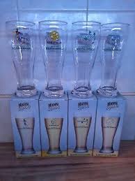 Full Set Of 4 Hahn Super Dry Beer Glass