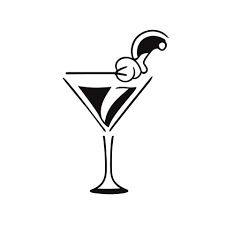 Martini Glass Icon A Slice Of Lemon