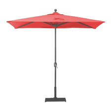 Galtech Size 3 5 X 7 Rectangular Commercial Umbrella Beige In Aluminum Sunbrella