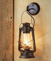 Rustic Lantern Wall Sconce Western