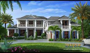 Caribbean Island Mansion Home Floor Plan