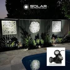 Solar Spotlights 3 Heads For Outdoor