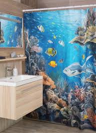 Ocean Shower Curtains Bathroom Refresh