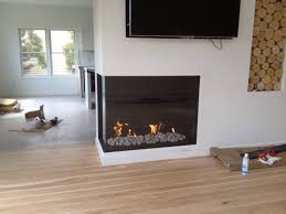 Custom Corner Fiamma Fireplace Long