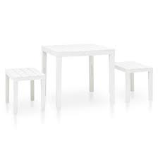 Aliza Plastic Garden Dining Table With