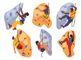 Rock Climbing Wall Icon Vector Images