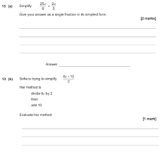 Gcse 9 1 Maths Algebraic Fractions