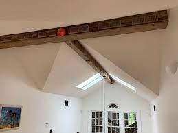 custom wood beam installation bluffton