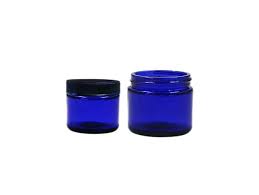 Cobalt Blue Glass Jar Whole In