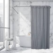 Hookless Shower Curtain Polyester Cubic