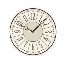 Shabby Chic Clock Isolated Vector Icon