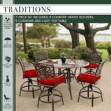 Aluminum Outdoor Bar Height Dining Set