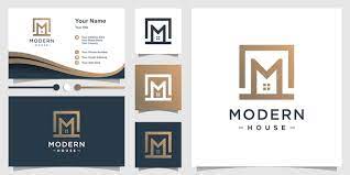 Modern House Design Element Icon Vector