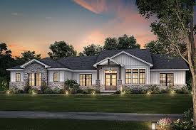 Plan 80845 Texas Ranch Style House