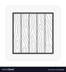 Wood Wall Icon Royalty Free Vector