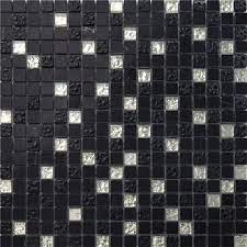Pearl Mosaico Black Glass Mosaic