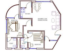 2 Master Bedroom House Plan Autocad