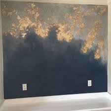 Accent Wall Metallic Plaster Gold Foil