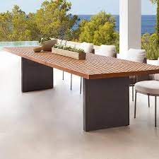 Modern 8 Person Rectangle Teak Wood