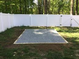 Gravel Pad Installation For Sheds And