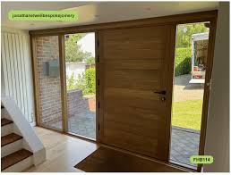 Contemporary Front Doors Oak Iroko And