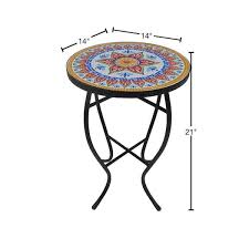 Round Tile End Table