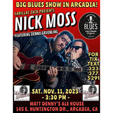 Nick Moss Band Arcadia Tickets Matt