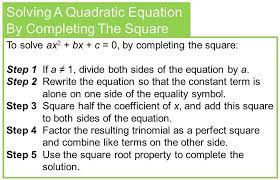 Solving A Quadratic Equation By