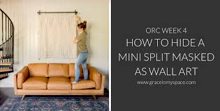 To Hide A Mini Split Masked As Wall Art