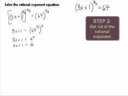 Rational Exponent Equation Example