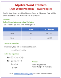 Grade 9 Algebra Word Problems