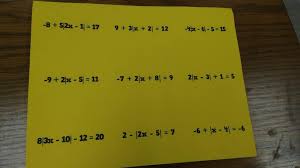 Absolute Value Equations