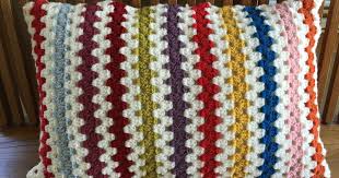 Crochet Project Granny Stripe Pillow