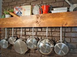 Diy Kitchen Storage Shelf And Pot Rack