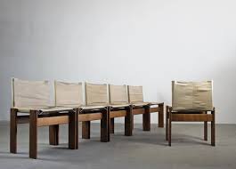 Monk Chairs In Wood And Canvas By Tobia