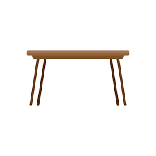 Table Board Icon Flat Vector Wood