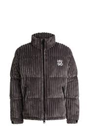 Hugo Corduroy Puffer Jacket With
