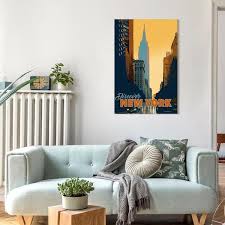 Empire Art Direct New York Minute Frameless Free Floating Tempered Glass Panel Graphic Wall Art