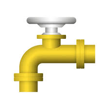 Steel Pipe Connector Valve Icon Design