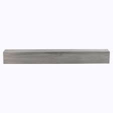 Dogberry 48 In Modern Farmhouse Ash Gray Fireplace Mantel