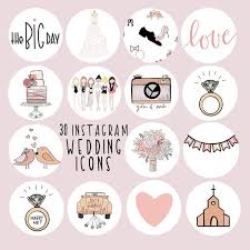 Wedding Instagram Story Highlight Icons