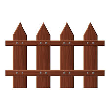 Garden Fence Icon Cartoon