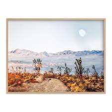 Desert Super Moon Framed Wall Art By