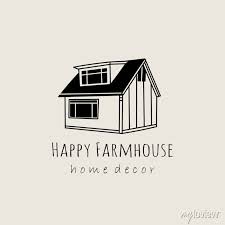 Happy Farmhouse Hand Drawn Vector Icon