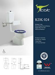 Kdk 024 Care Toilet Suite Blue Seat